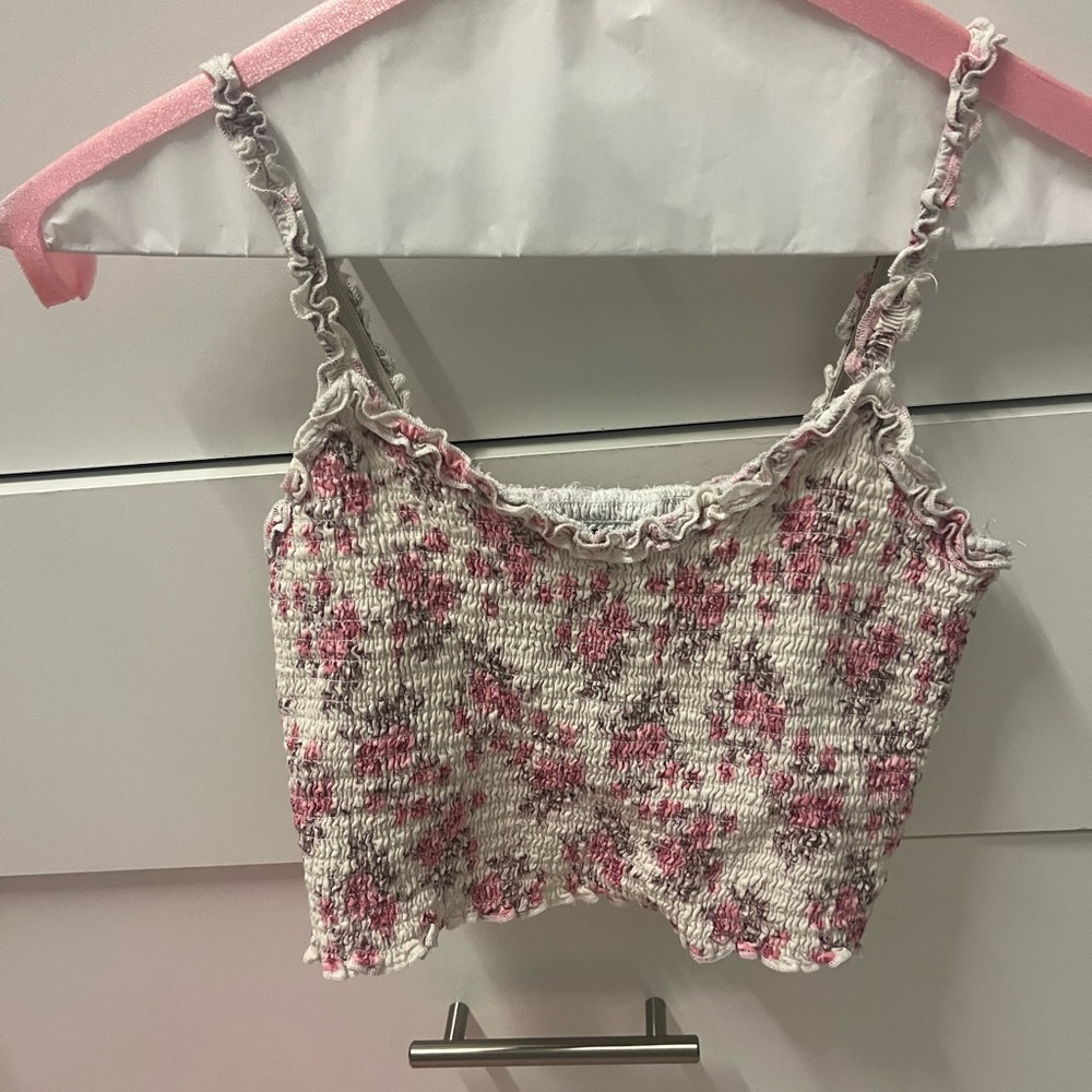 Floral Pink Girls Top
